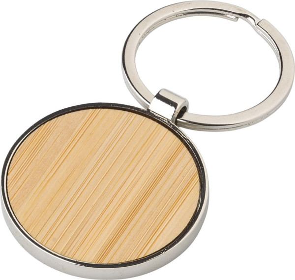 Bamboe en metalen sleutelhanger Tillie